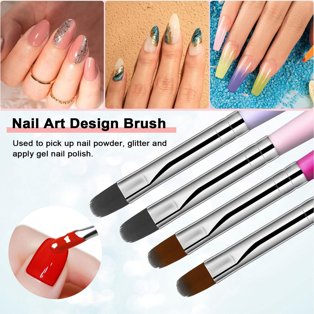 MUSILAN nail art brushes metal tube lock keeps tips secure during sessions.