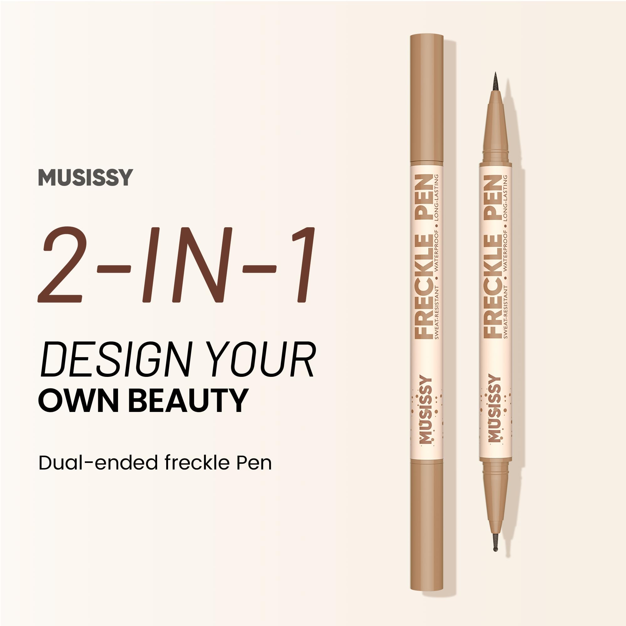 MUSISSY freckle-pen color-styles four-colors shot for versatile skin-tone matching.