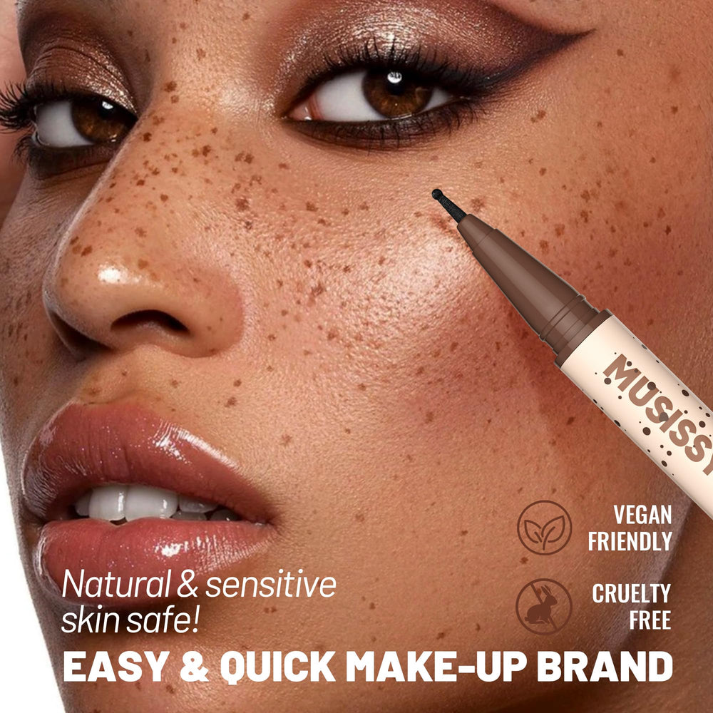 MUSISSY freckle-pen gift-packaging presentation for a thoughtful beauty gift.