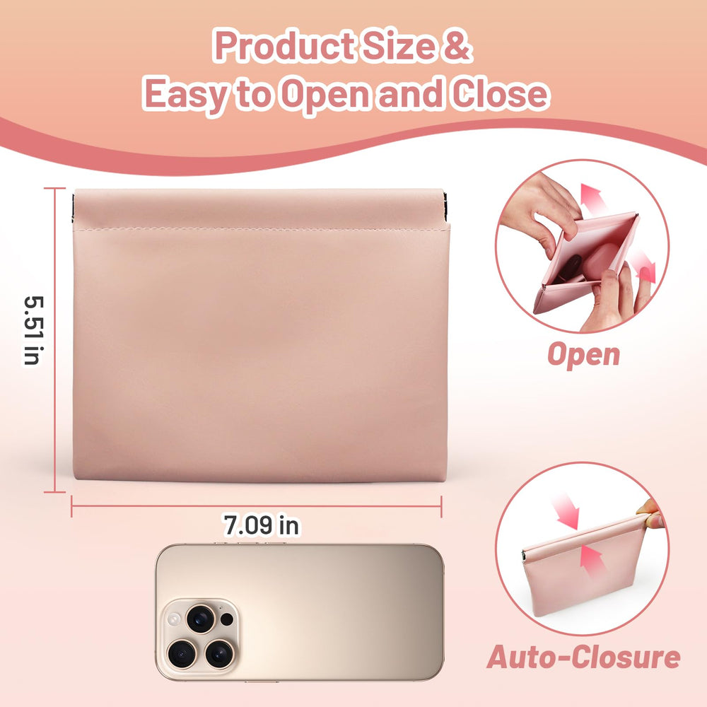 Muswelf small purse pouch two-sizes s-l shown for versatile organization.