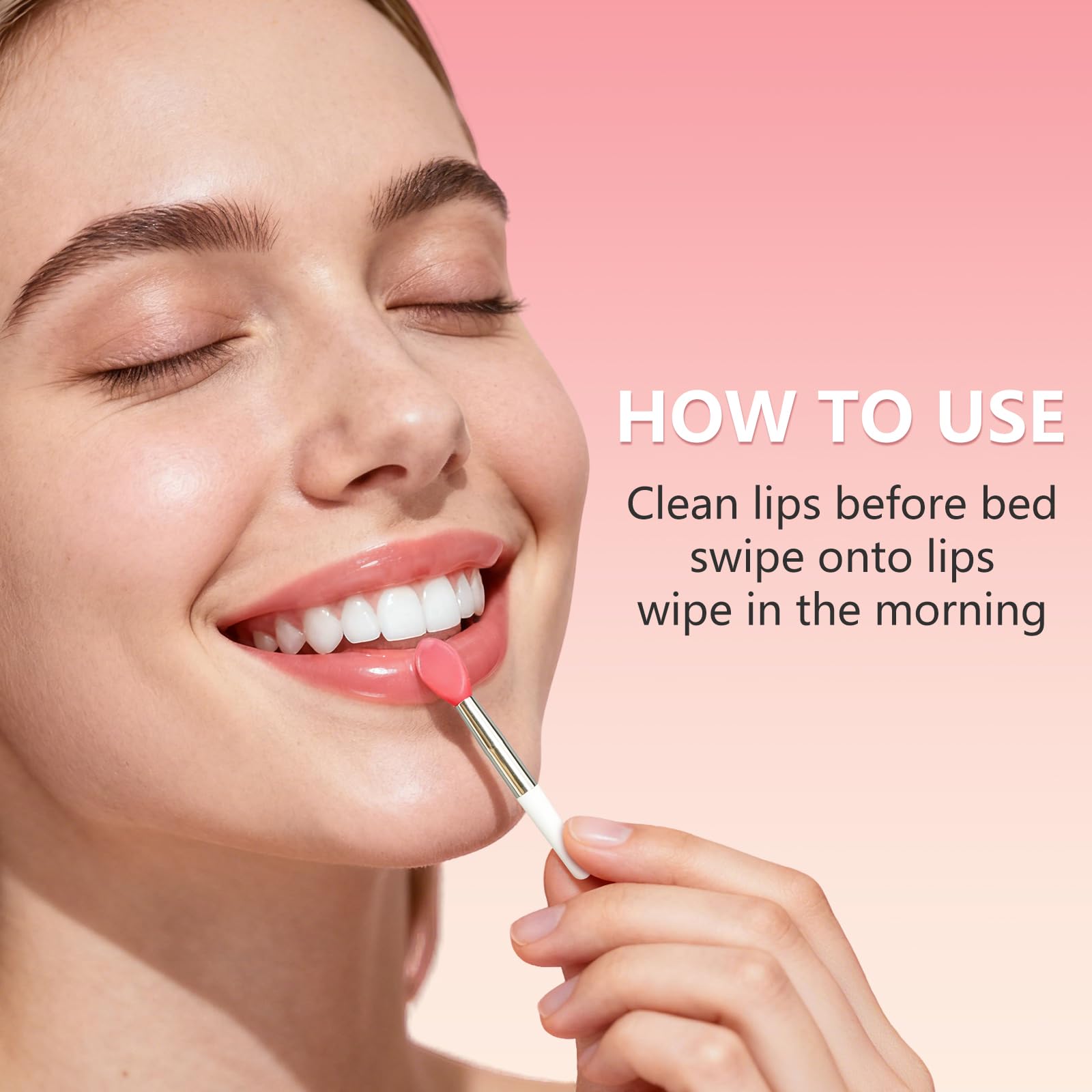 Muxmrx overnight application glide captures easy, comfortable lip-care ritual.
