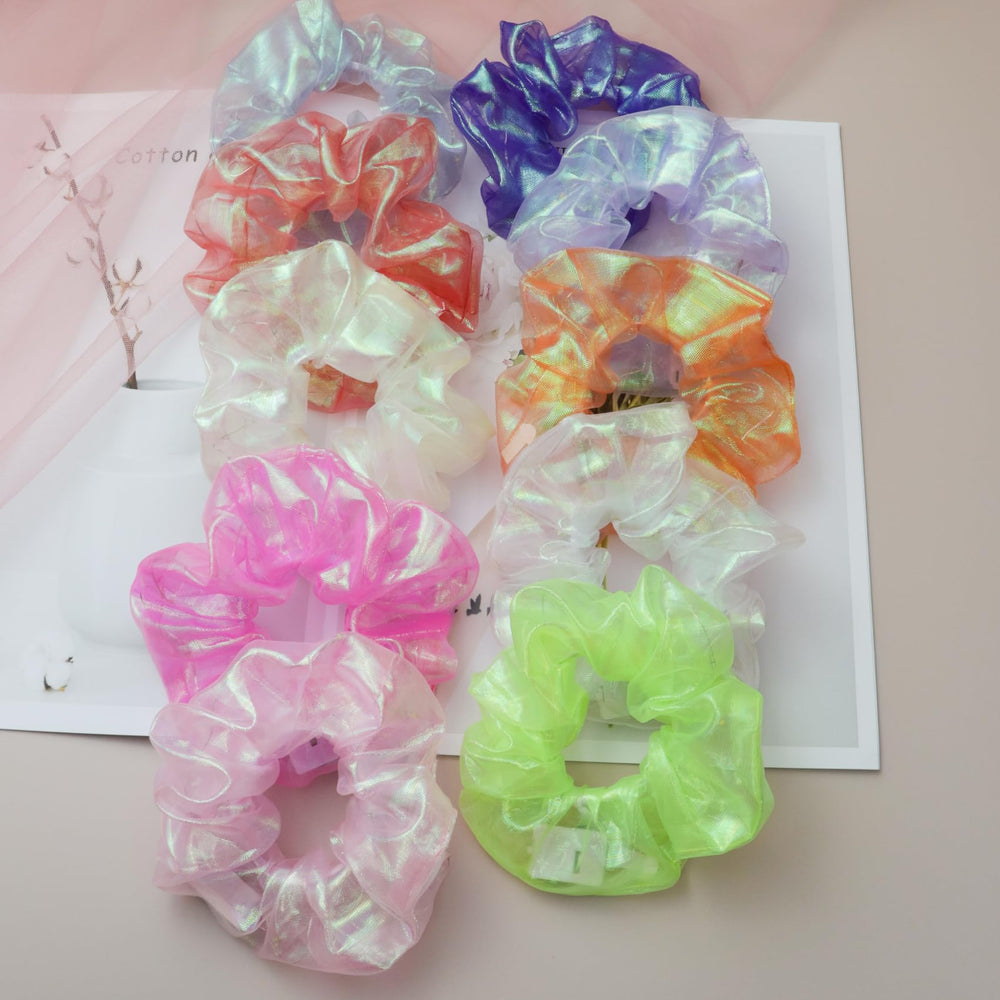 MUYANN glow scrunchie color-changing options support customizable looks for photoshoots and cosplay