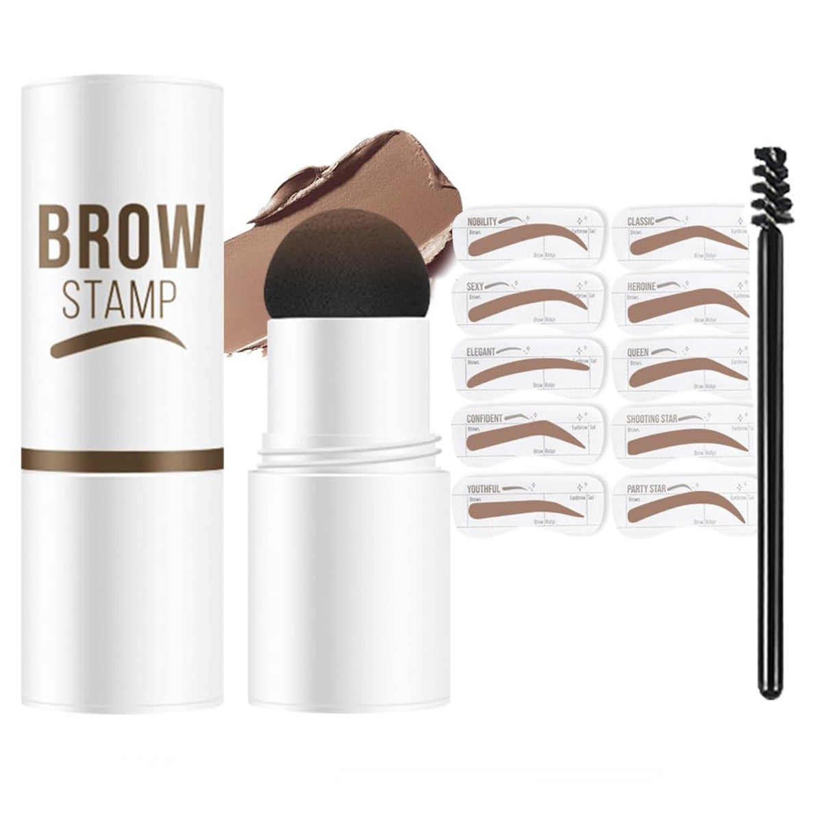 MVC Eyebrow Stencil Kit with 10 stencils ensures precise brow shaping all day