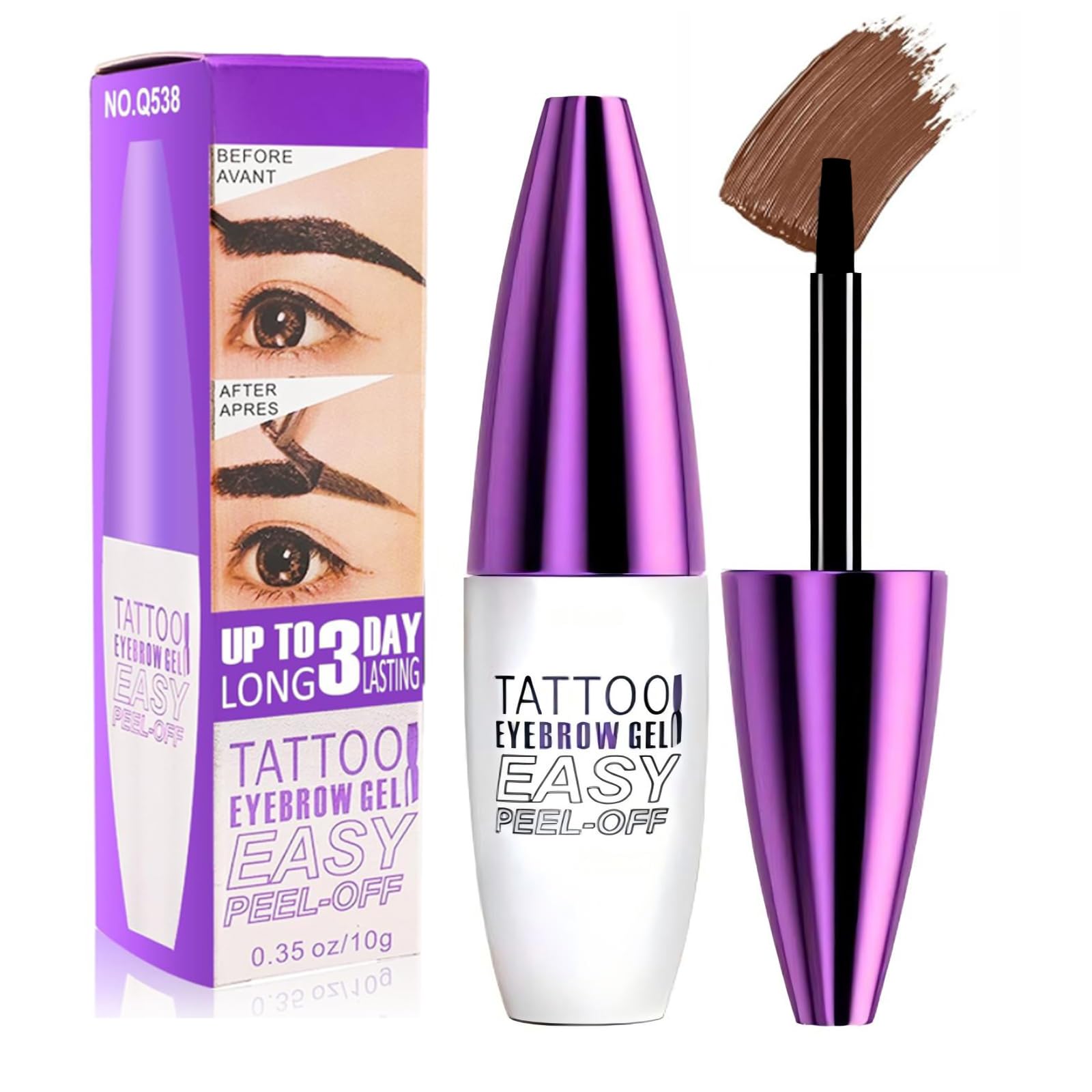 MVC Tattoo Eyebrow Gel Tube for long-lasting defined brows.
