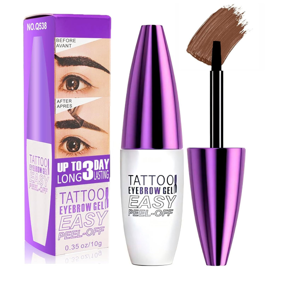 MVC Tattoo Eyebrow Gel Tube for long-lasting defined brows.