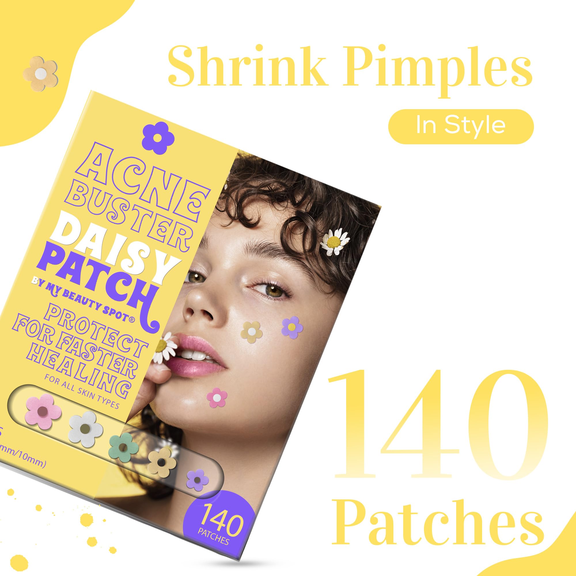 My Beauty Spot tea tree extract patch emphasizes natural, gentle blemish support.