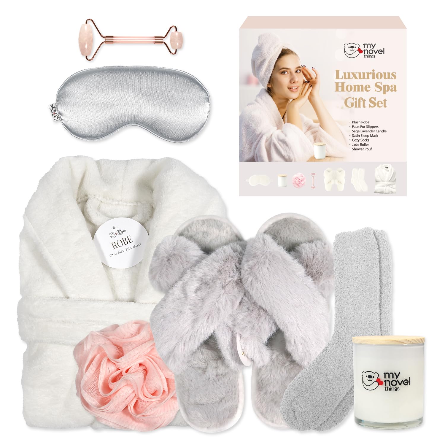 My Novel Things bathrobe image showing plush cozy wrap for relaxing evenings