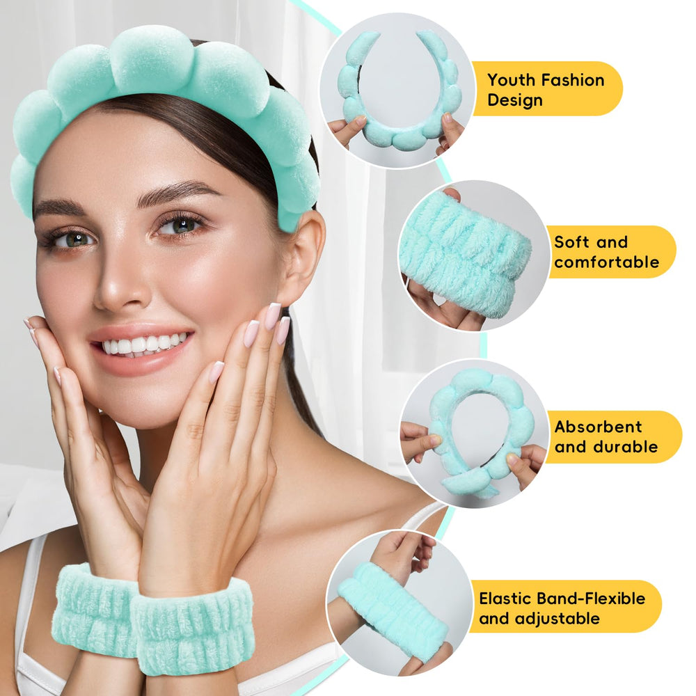 My Novel Things fluffy cloud design headband adds cute style to makeup