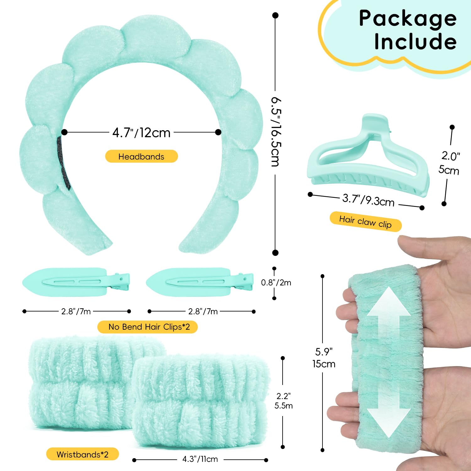 My Novel Things hair-securing clip secures hair while skincare