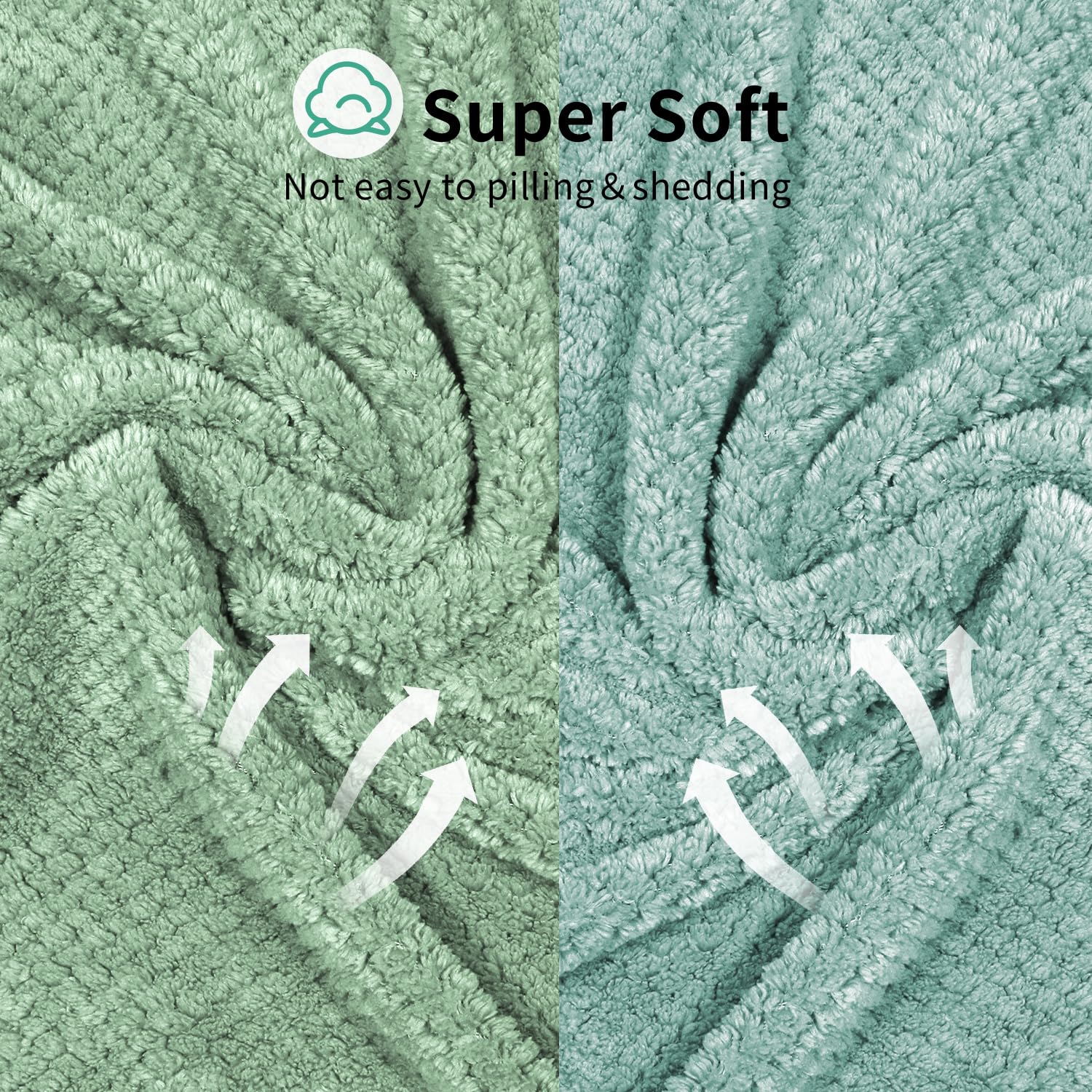 My Novel Things hair towel wrap green travel-friendly size ideal for trips.