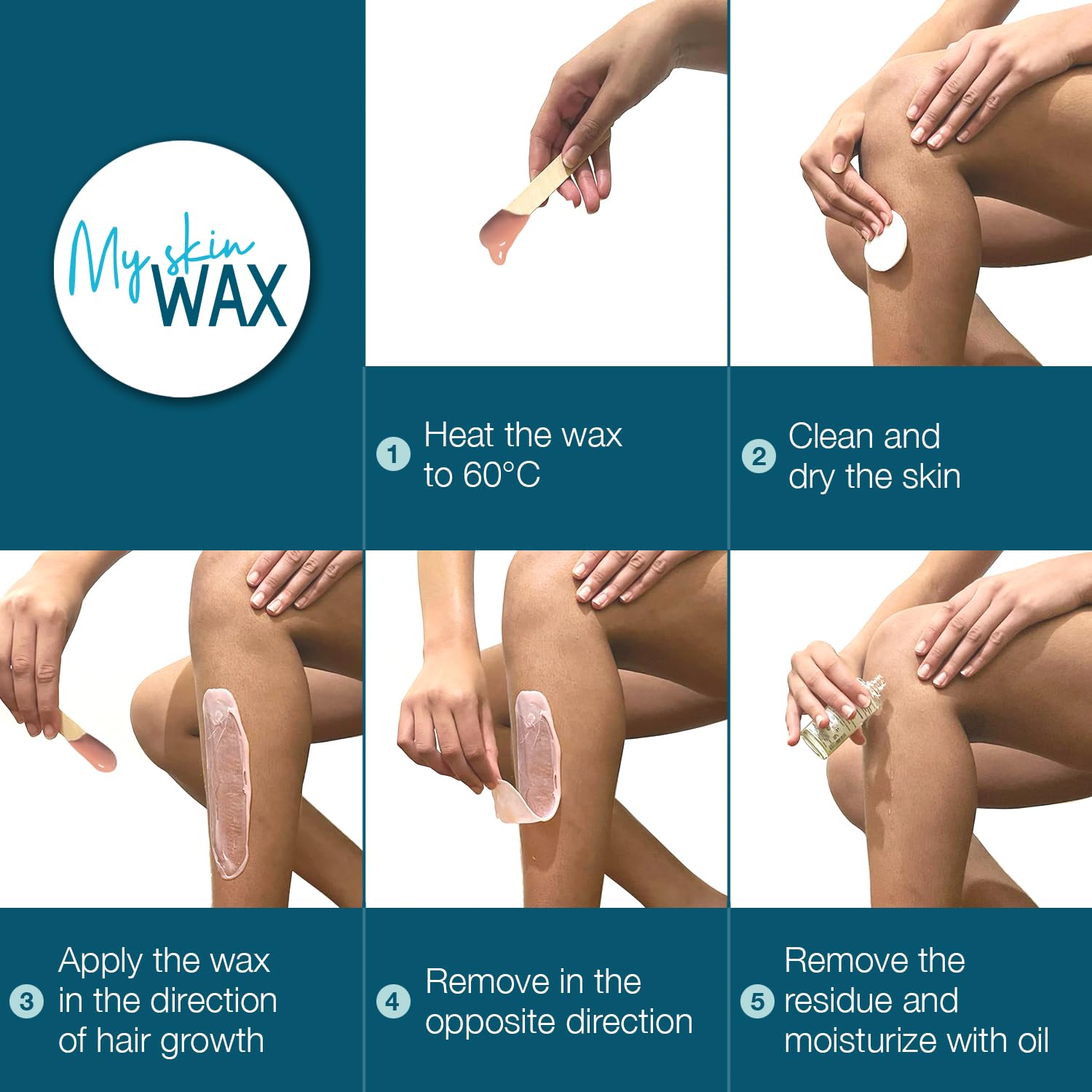 My skin WAX includes 10 wooden spatulas for clean application
