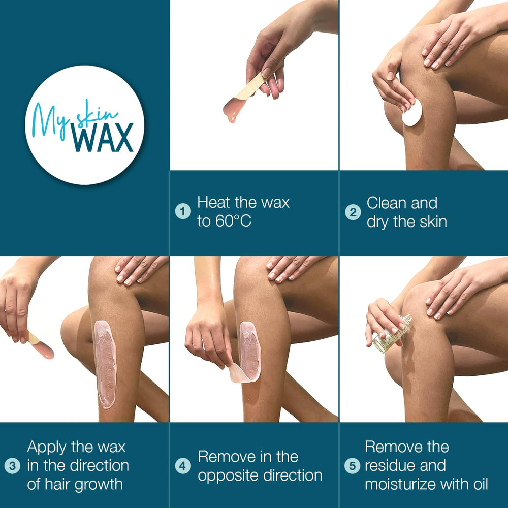 My skin WAX includes 10 wooden spatulas for clean application
