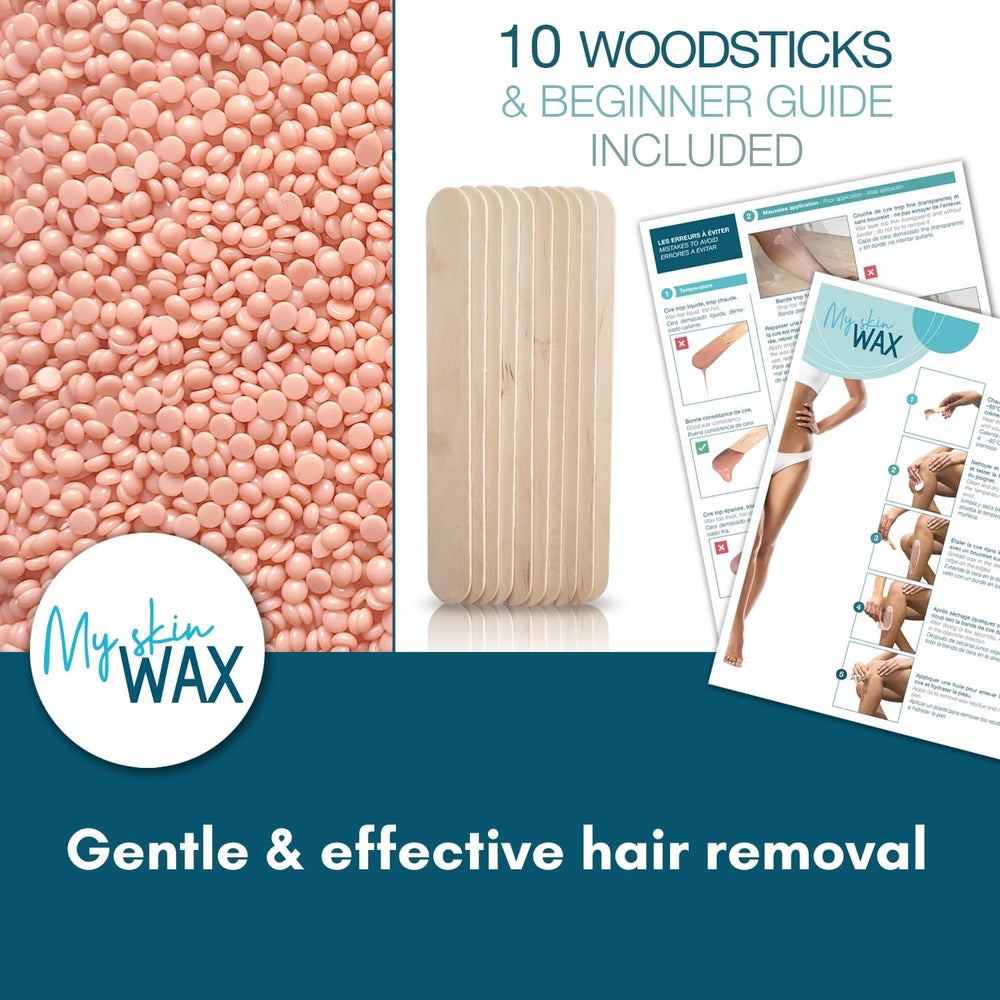 My skin WAX rosin-free hypoallergenic formula reduces irritation