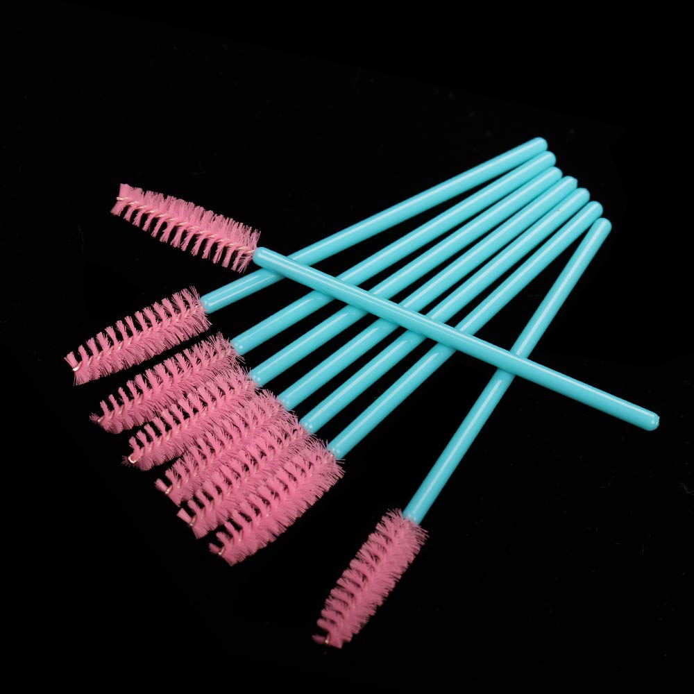 myaokue-up disposable mascara wands blue pink caps help color-code for efficient workflows.