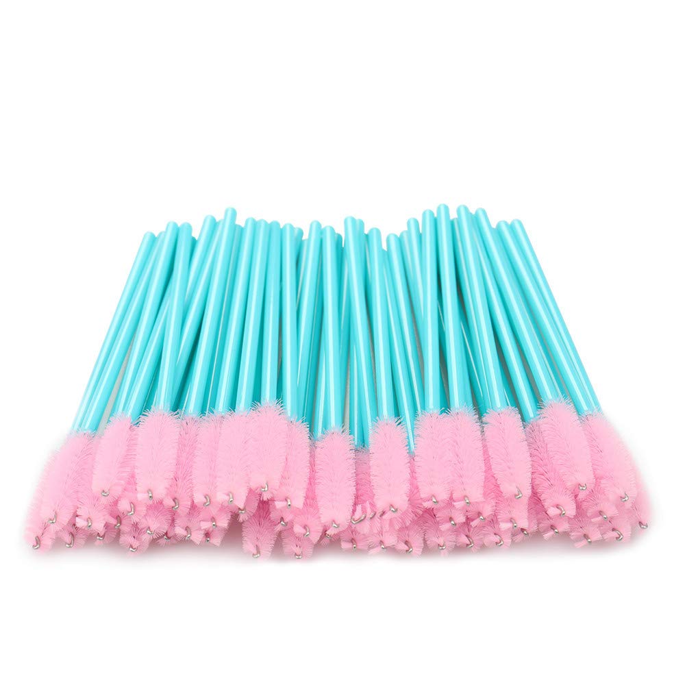 myaokue-up disposable mascara wands close-up spiral bristles for smooth, clump-free mascara.