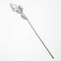 MYAYD alloy hairpin side view highlights adjustable wear for daily cosplay accents.
