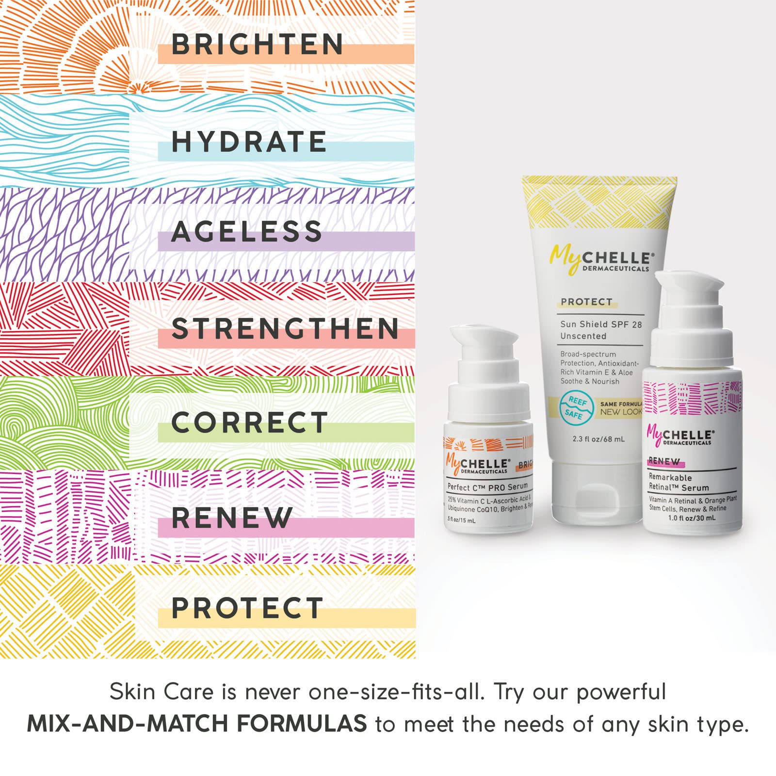 MyCHELLE Fruit Enzyme Scrub packaging emphasizes clean, vegan, cruelty-free formulation