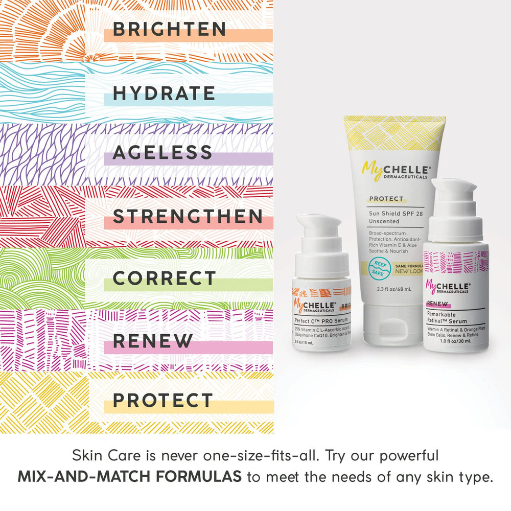 MyCHELLE Fruit Enzyme Scrub packaging emphasizes clean, vegan, cruelty-free formulation