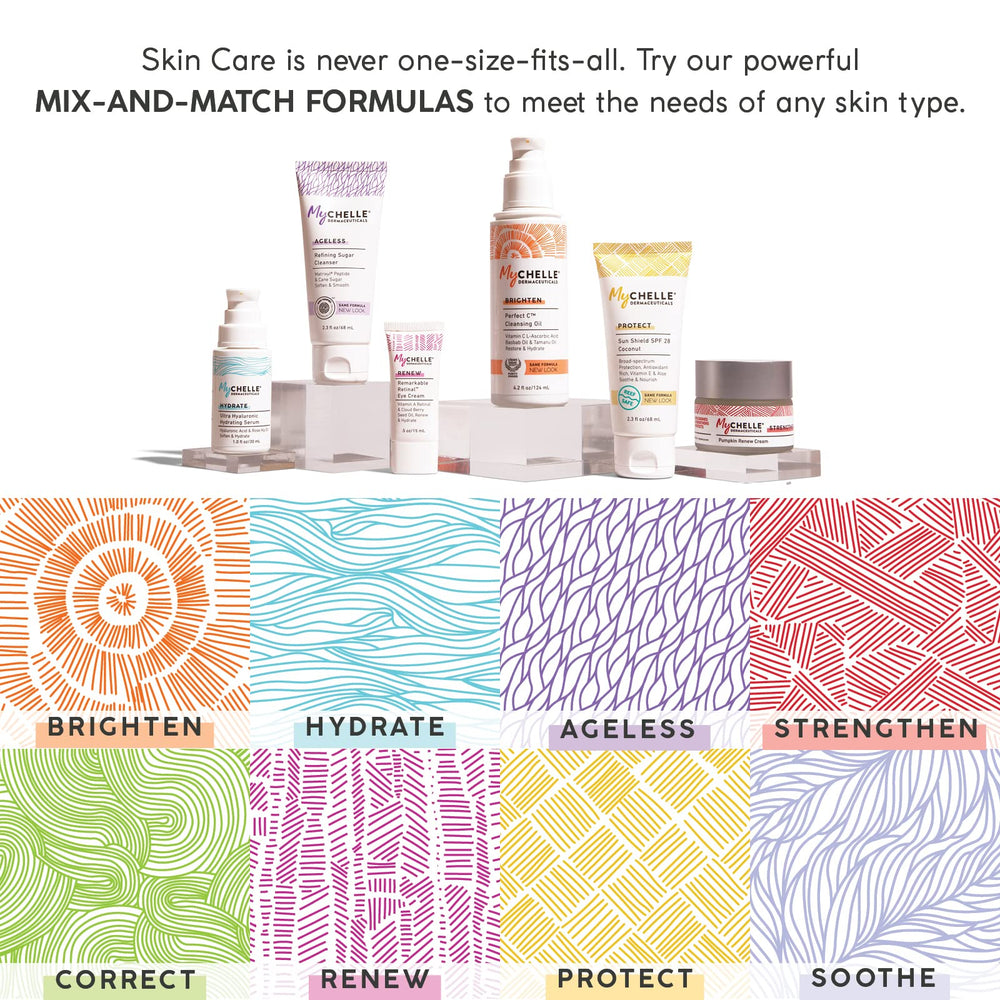 MyChelle Pumpkin Renew Cream application scene for face and neck
