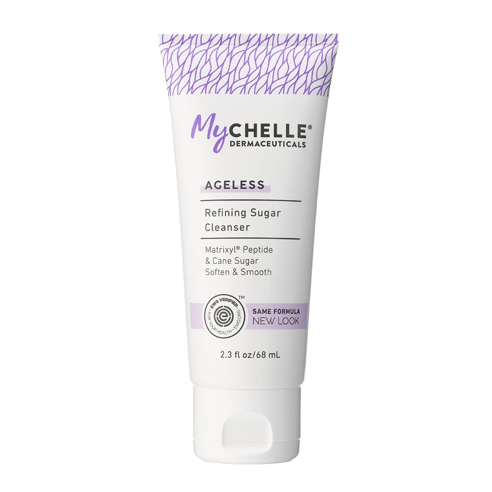 MyChelle Refining Sugar Cleanser bottle for gentle daily cleansing and smoother skin.