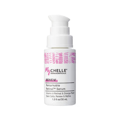 MyChelle Remarkable Retinal Serum bottle demonstrates compact packaging for nightly anti-aging routine.
