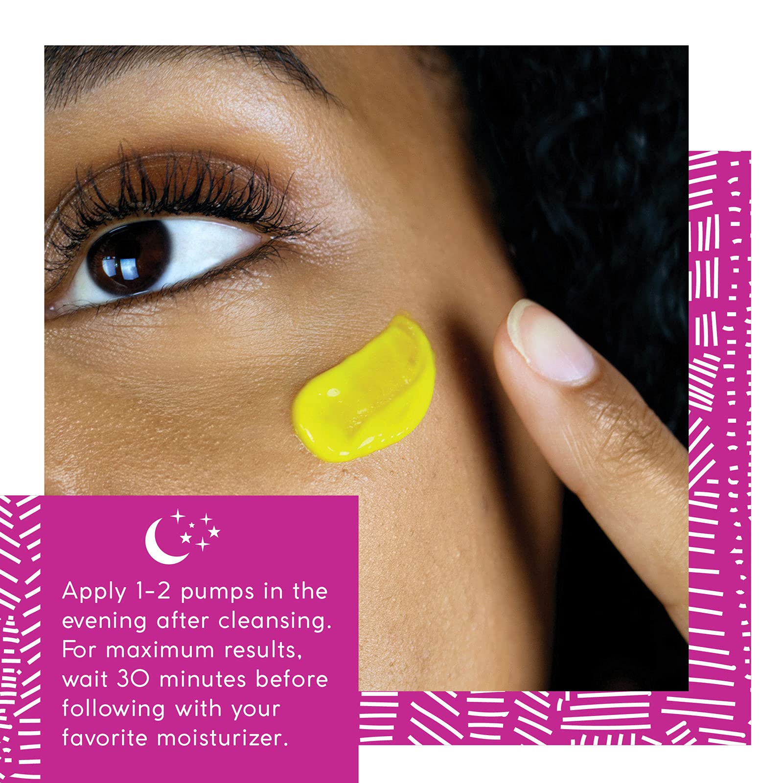 Creamy texture of MyChelle Remarkable Retinal Serum, ideal for gentle nightly application.