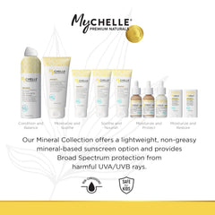 Application shot of MyChelle Sun Shield Liquid SPF 30 as primer under foundation.