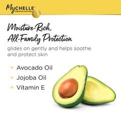 MyCHELLE Sun Shield Stick tinted swirl application showing easy blend and tint