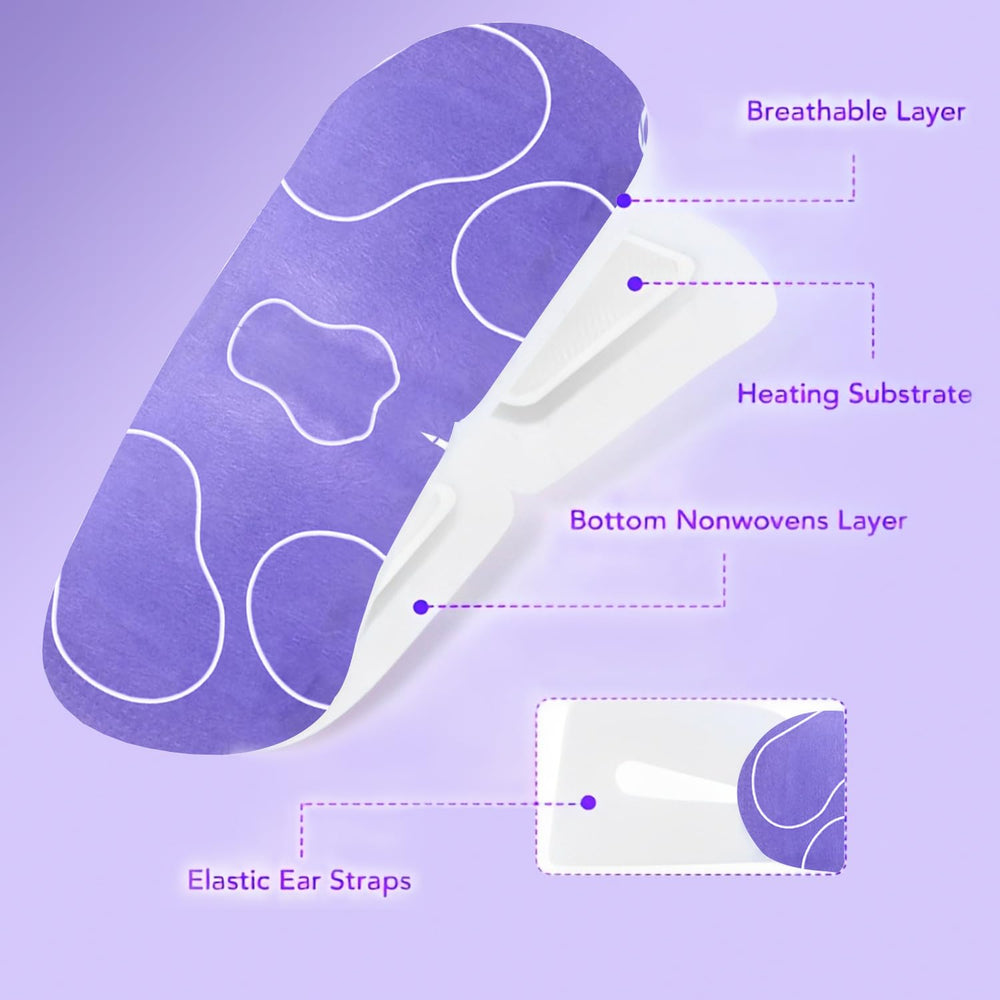 MYEBONG steam eye mask travel-case scene suggests portable eye-relief.
