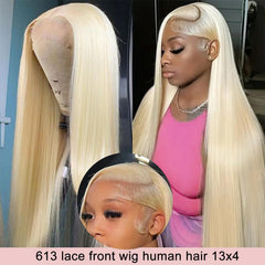 Myecool straight 613 hair offers sleek styling potential.