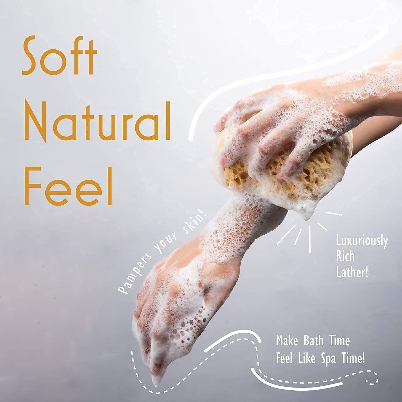 MyHomeBody foam loofah three-pack offers convenient value and consistency.