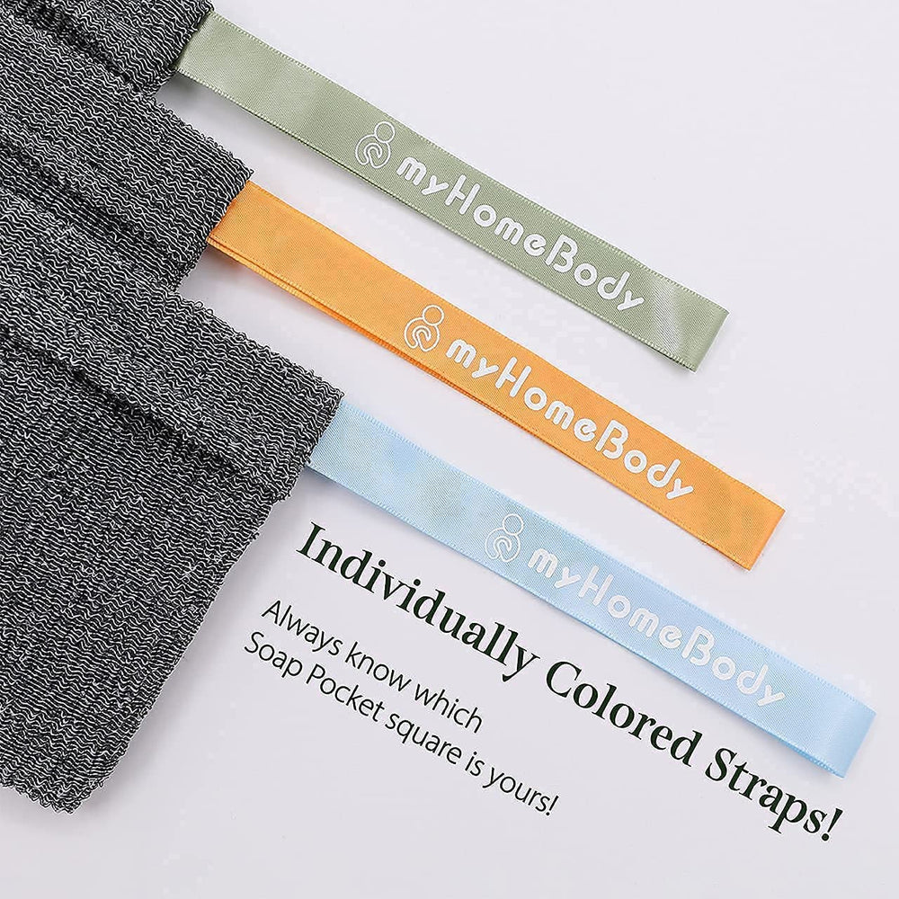 myHomeBody Soap Pocket Squares lift pads included ensure extended soap life.