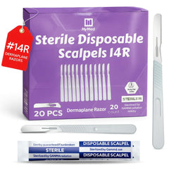 MyMed 14R dermaplane razor pack overview for convenient at-home use