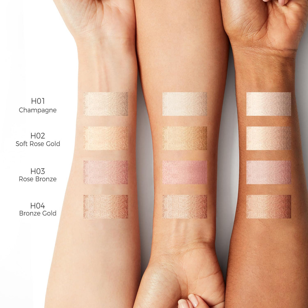 Packaging of MYMERRY Dewy Highlighter highlighting vegan and cruelty-free credentials