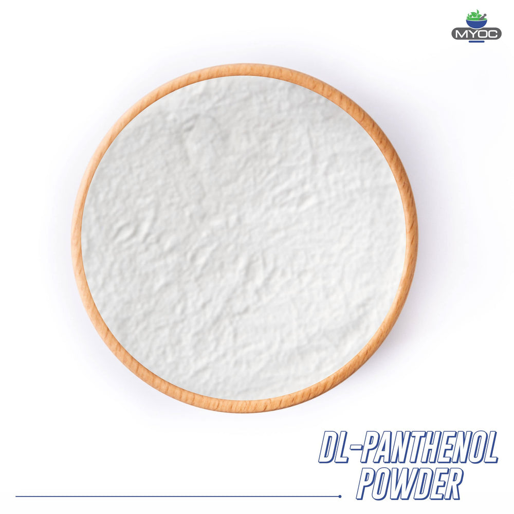 Panthenol powder mixed into leave-in conditioner for conditioning feel