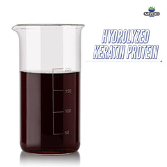 MYOC keratin hair structure closeup indicating reinforced protein matrix.