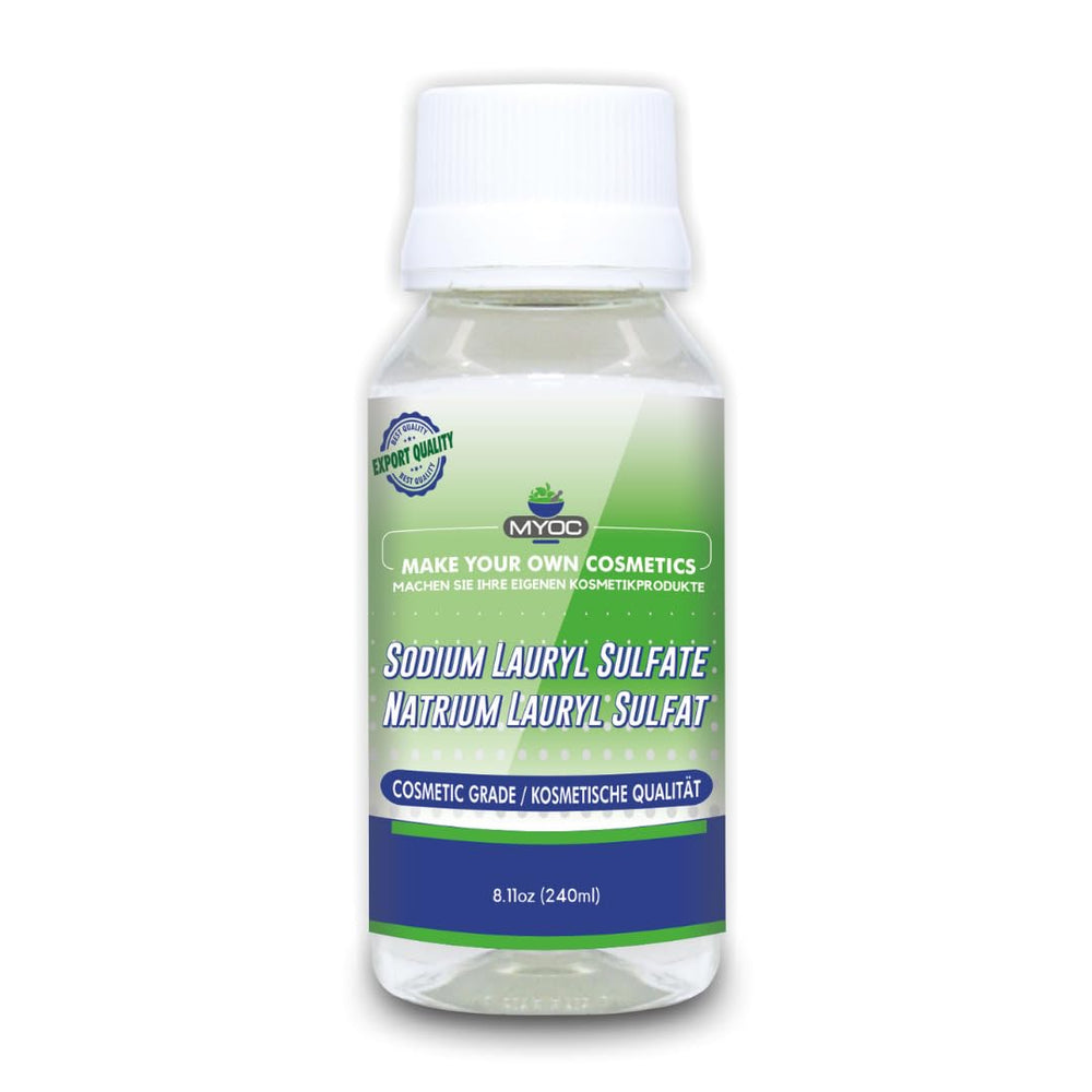 MYOC SLS cosmetic-grade bottle front for high-foaming cleansers and shampoos
