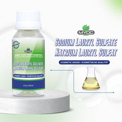 MYOC SLS foaming-lather batch showing rich foam in cleansers