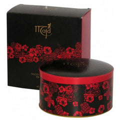Myrurgia Maja powder with puff for light scent touch-ups and a silky finish