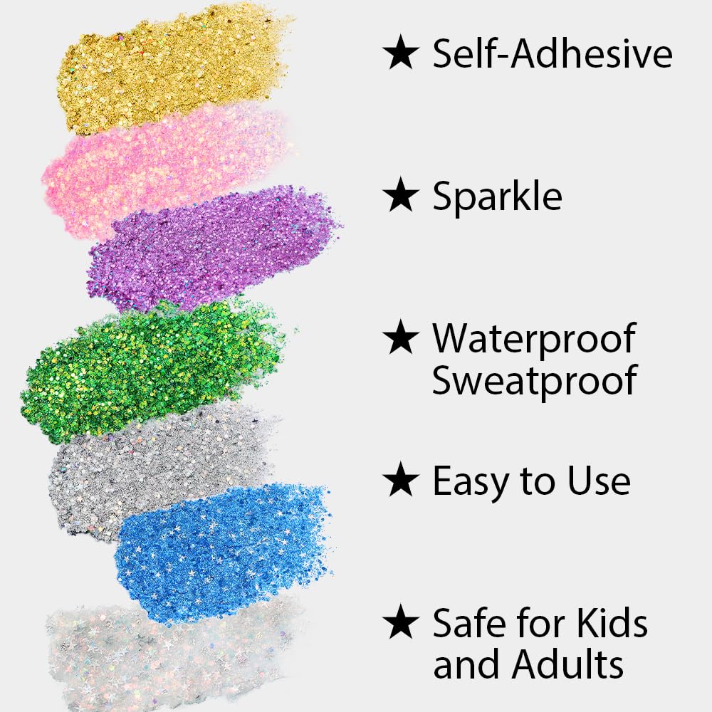 Mysense Mermaid Glitter Stick on hair adds quick shine and playful texture.