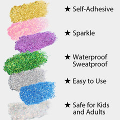 Mysense Mermaid Glitter Stick on hair adds quick shine and playful texture.