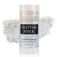 Mysense Mermaid Glitter Stick packaging showcases portable, travel-friendly sparkle on the go.