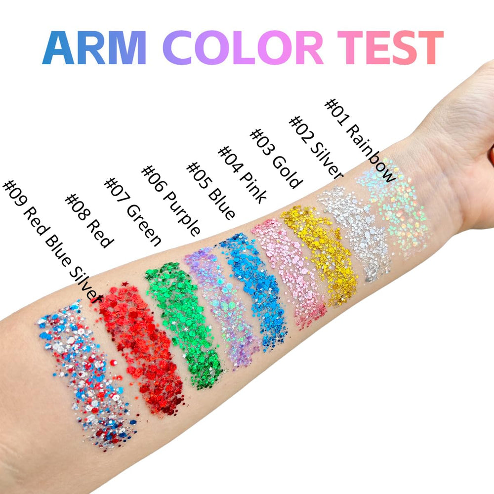 Mysense Red Glitter Stick waterproof finish suitable for active wear.