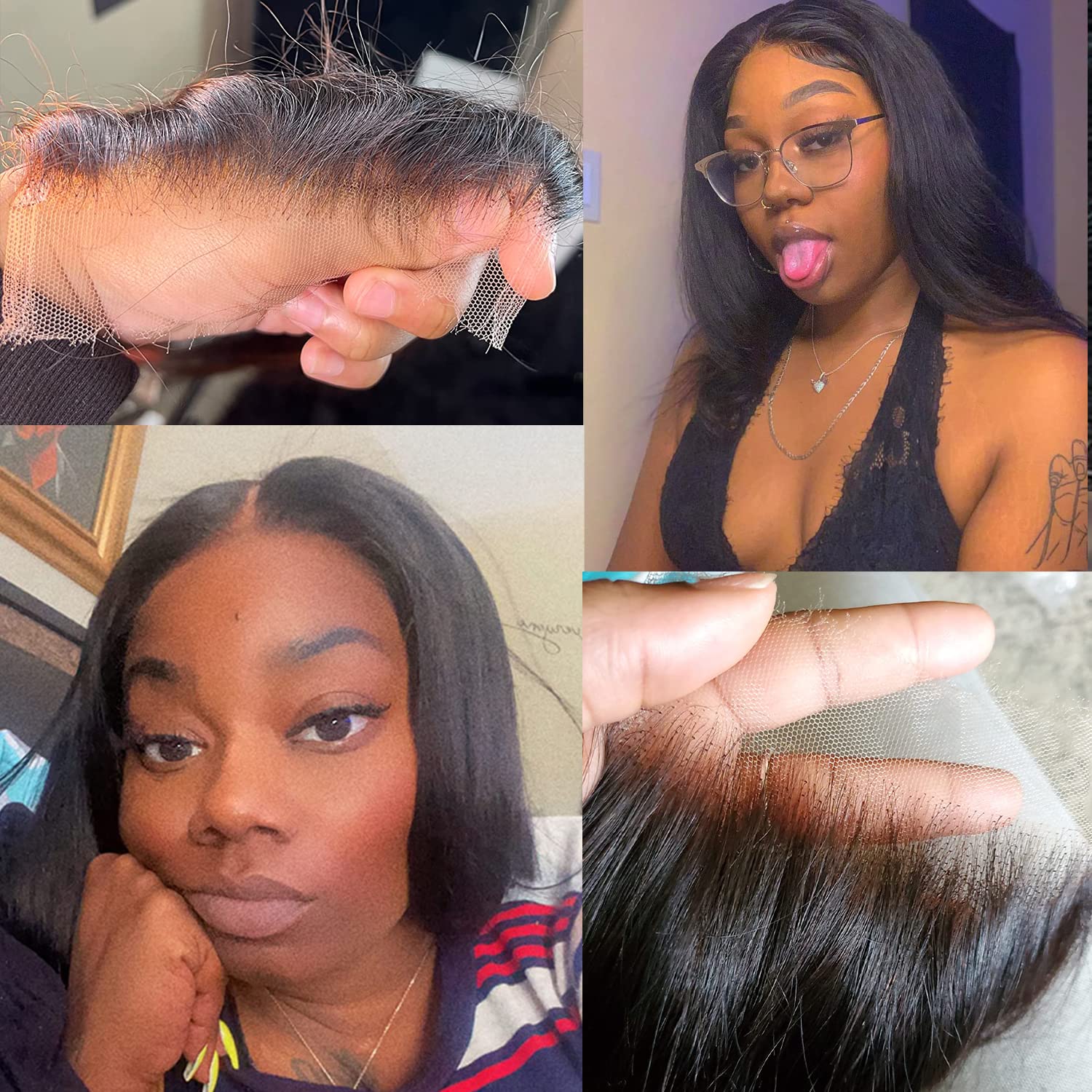 MY SHINY WIGS 14-inch closure-only option for low-profile installs