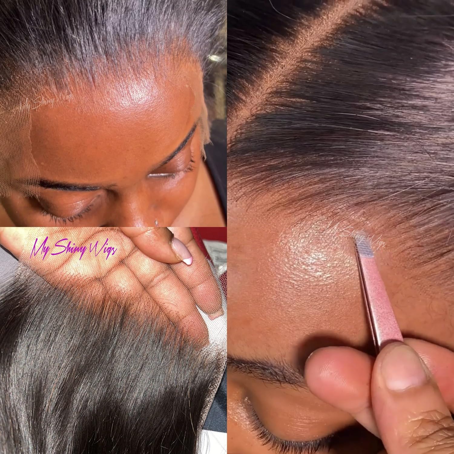 MY SHINY WIGS Pre-plucked baby hair delivers a natural hairline