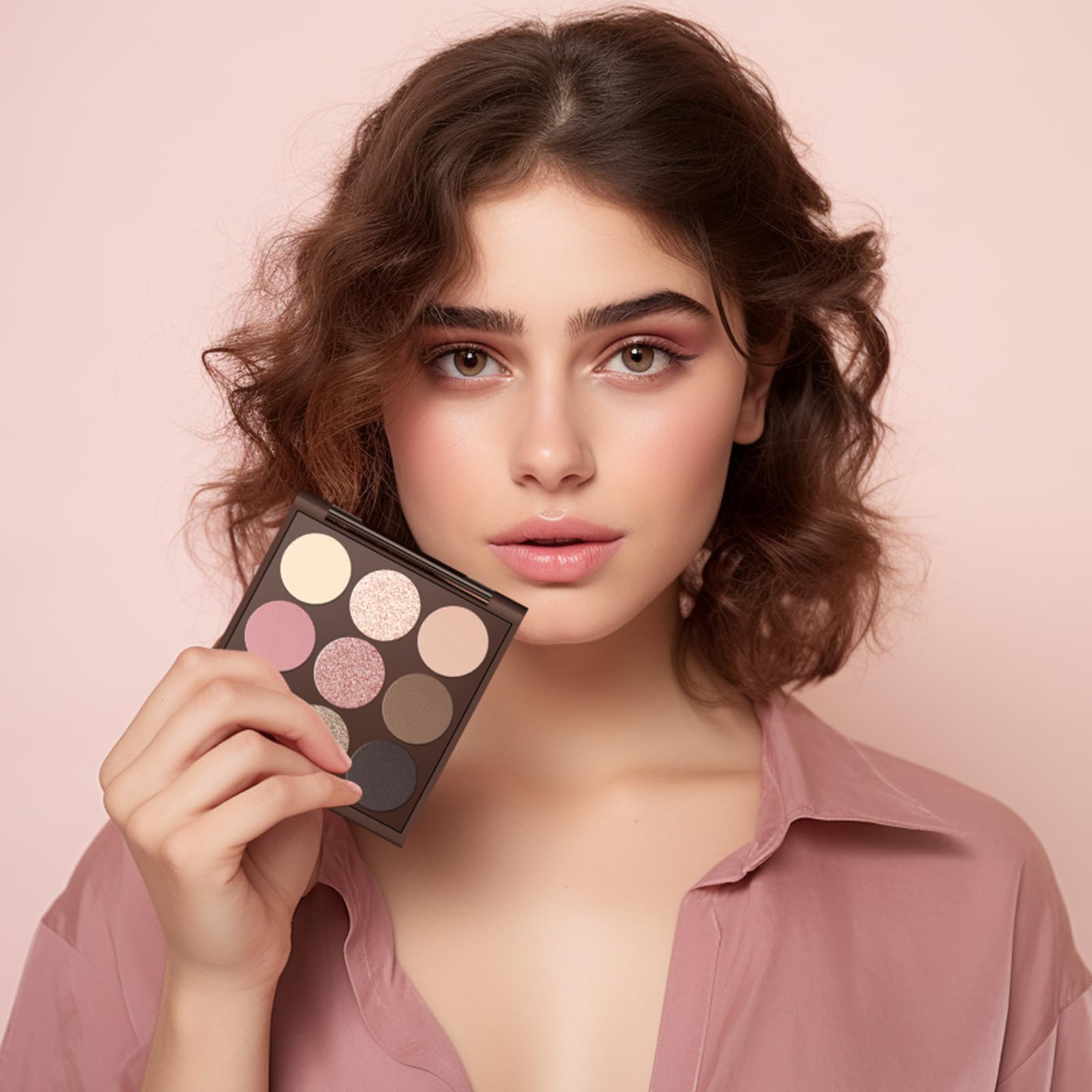 MYSTER ROSEY Neutral Eyeshadow Palette long-lasting wear across the day