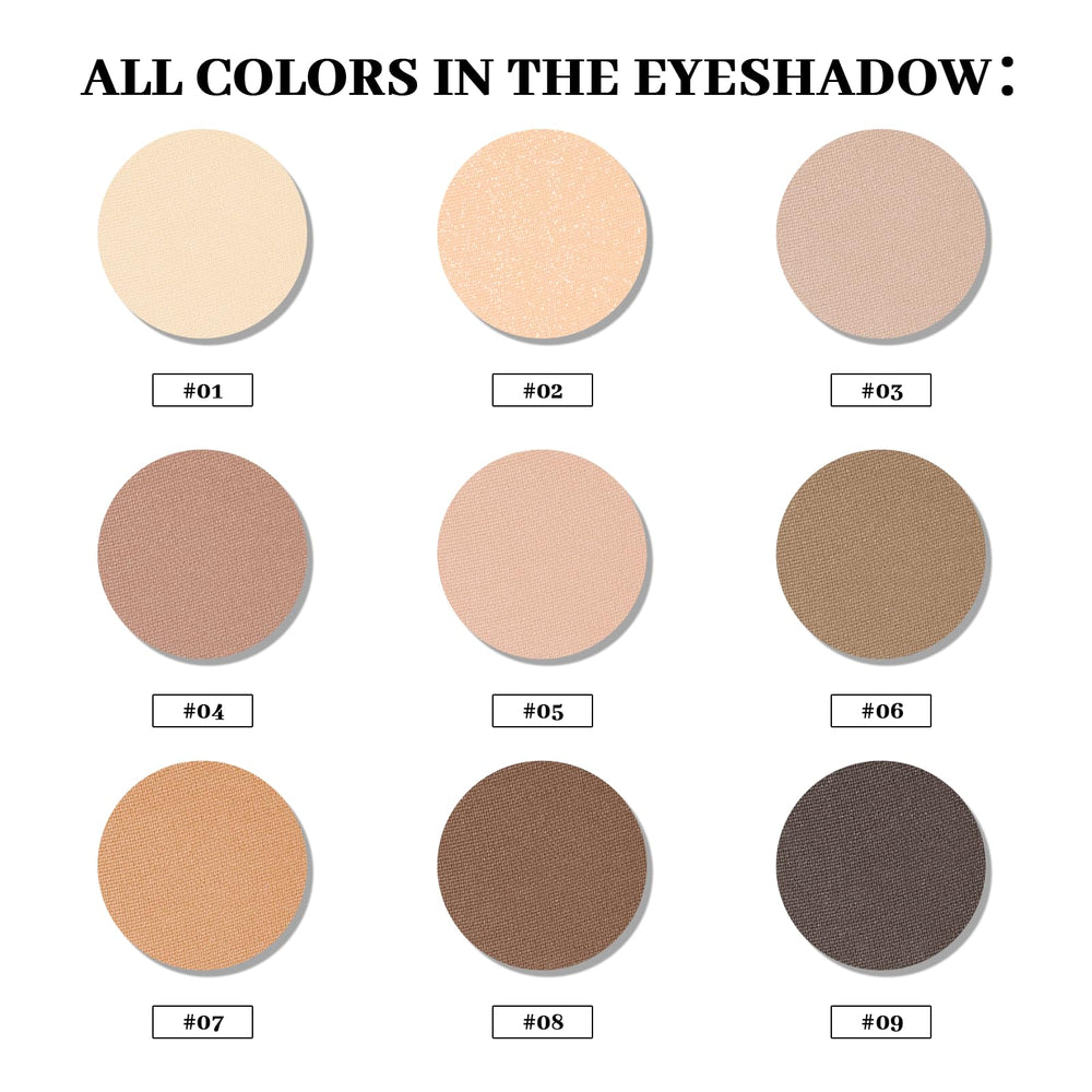 MYSTER ROSEY neutral shades swatches show versatile matte nude tones