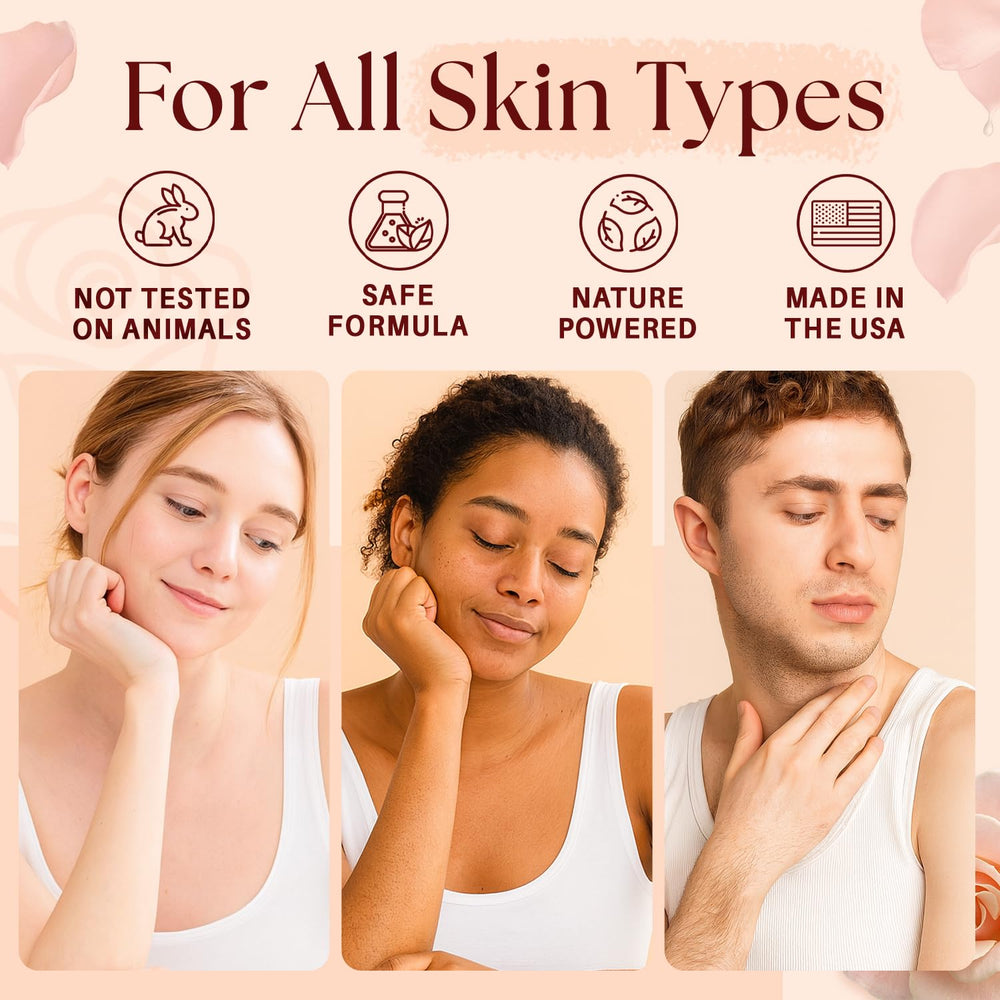 MYSTÉRE BEAUTÉ Moisturized finish after scrub demonstrates lasting softness and hydration.