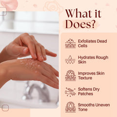 MYSTÉRE BEAUTÉ Rose oil drop highlights nourishing scent and balanced complexion benefits.