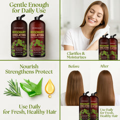 MYSTERE BEAUTE rosemary chelating conditioner bottle for detangling and softness